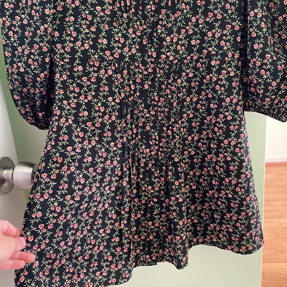 NWOT Women’s Topshop Floral Mini Dress Sz 0 - Picture 5 of 6